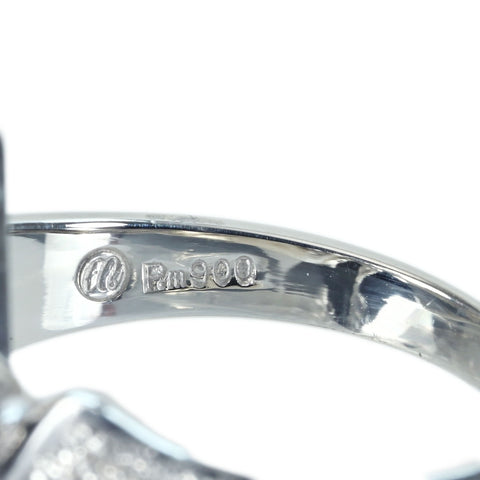 【中古】PT900 DIAMOND RING ダイヤモンドリング 0.50ct D0.268ct 9.1g #12