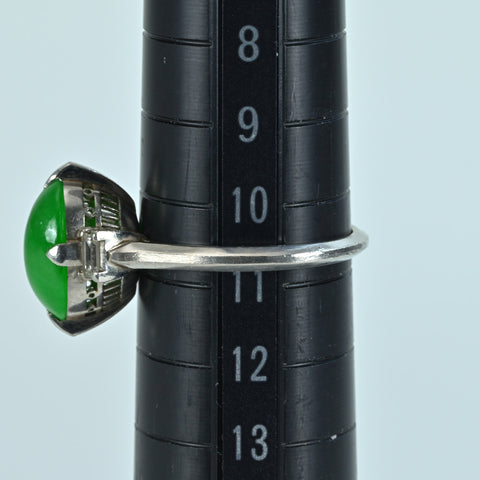 【中古】PT JADEITE RING ヒスイリング D0.23ct 4.1g #11