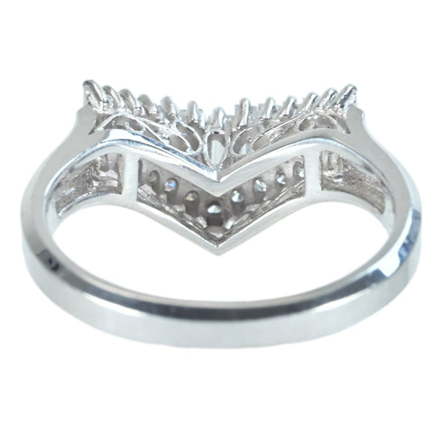 [Used] PT900 DIAMOND V-Line Ring, D0.46ct, 5.8g, #12 