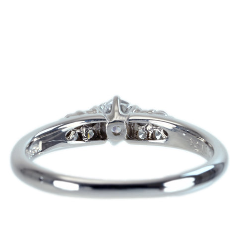 【中古】PT900 DIAMOND RING ダイヤモンドリング 0.22ct D0.14ct 3.3g #11