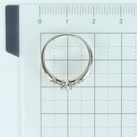 【中古】PT900 DIAMOND RING ダイヤモンドリング 0.22ct D0.14ct 3.3g #11