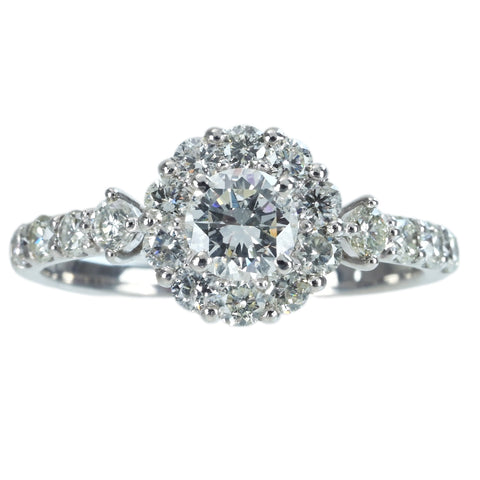 【中古】PT900 DIAMOND RING ダイヤモンドリング 0.330ct D0.55ct 2.3g #8