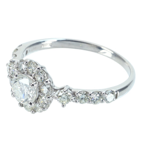 【中古】PT900 DIAMOND RING ダイヤモンドリング 0.330ct D0.55ct 2.3g #8