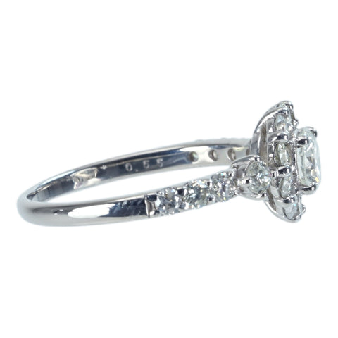 【中古】PT900 DIAMOND RING ダイヤモンドリング 0.330ct D0.55ct 2.3g #8