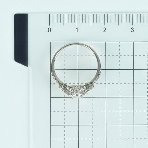 【中古】PT900 DIAMOND RING ダイヤモンドリング 0.330ct D0.55ct 2.3g #8