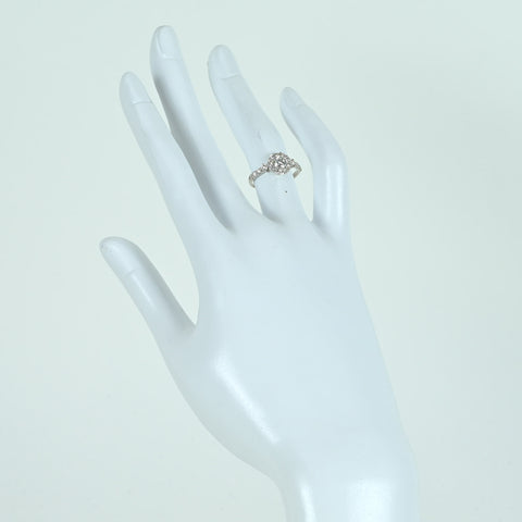 【中古】PT900 DIAMOND RING ダイヤモンドリング 0.330ct D0.55ct 2.3g #8