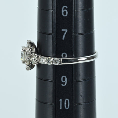 【中古】PT900 DIAMOND RING ダイヤモンドリング 0.330ct D0.55ct 2.3g #8