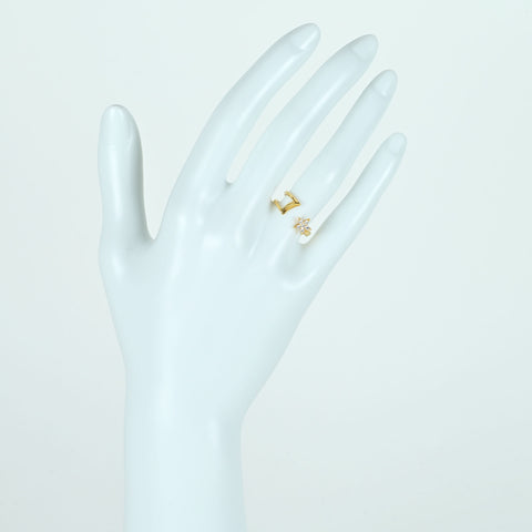 【中古】スタージュエリー K18YG DIAMOND RING ダイヤモンドピンキーリング D0.05ct 1.9g #4 ONE PRICE