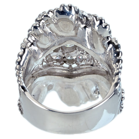 【中古】PT900 DIAMOND RING ダイヤモンドリング D0.16ct D0.44ct 20.9g #11.5