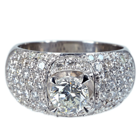 【中古】PT900 DIAMOND RING ダイヤモンドリング 1.002ct Iカラー SI2クラス D1.005ct CGL鑑定書 12.1g #12