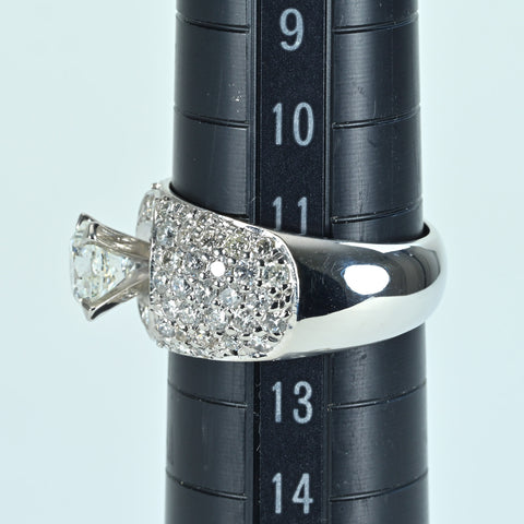 【中古】PT900 DIAMOND RING ダイヤモンドリング 1.002ct Iカラー SI2クラス D1.005ct CGL鑑定書 12.1g #12