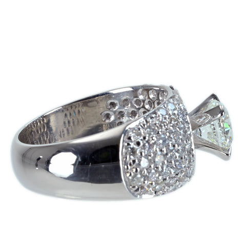 【中古】PT900 DIAMOND RING ダイヤモンドリング 1.002ct Iカラー SI2クラス D1.005ct CGL鑑定書 12.1g #12