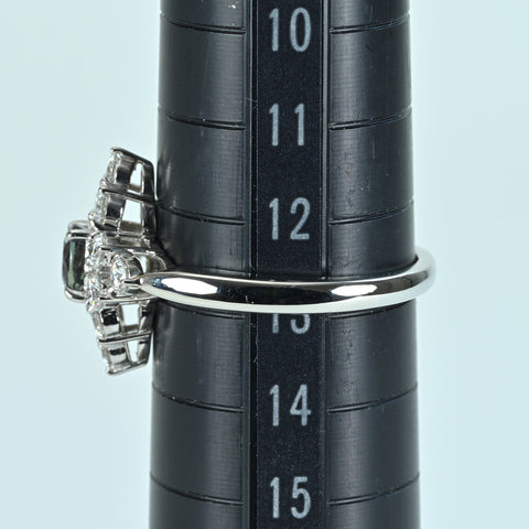 【中古】MIKIMOTO ミキモト PT950 ALEXANDRITE RING アレキサンドライトリング A0.42ct D0.62ct 6.1g #15 ONE PRICE