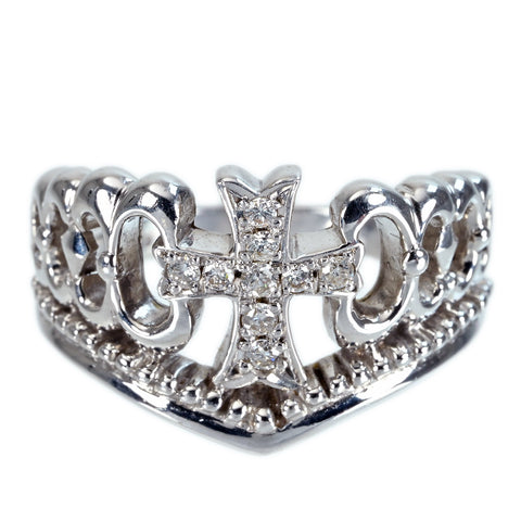 【中古】JUSTIN DAVIS ジャスティン・デイビス K18WG DIAMOND RING ダイヤモンドリング D0.15ct 8.2g ONE PRICE