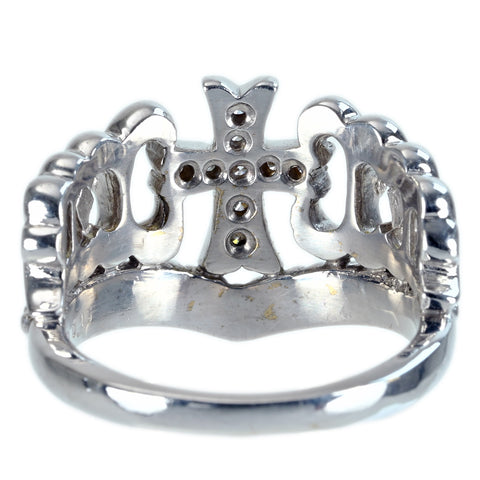 【中古】JUSTIN DAVIS ジャスティン・デイビス K18WG DIAMOND RING ダイヤモンドリング D0.15ct 8.2g ONE PRICE