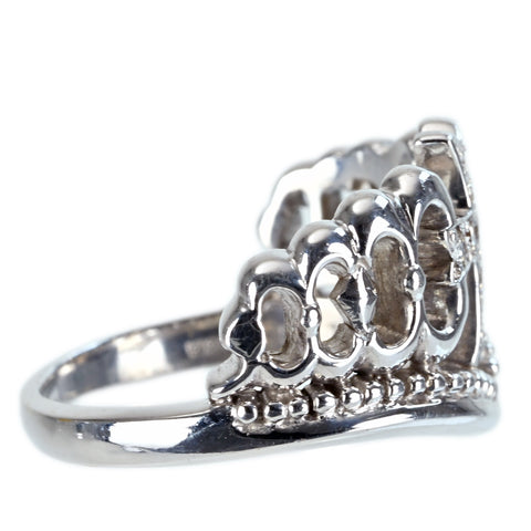 【中古】JUSTIN DAVIS ジャスティン・デイビス K18WG DIAMOND RING ダイヤモンドリング D0.15ct 8.2g ONE PRICE