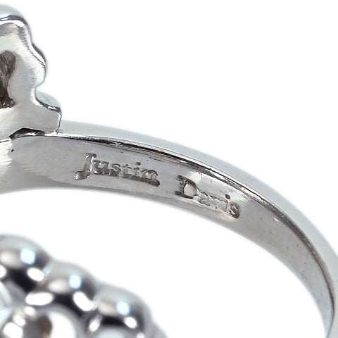 【中古】JUSTIN DAVIS ジャスティン・デイビス K18WG DIAMOND RING ダイヤモンドリング D0.15ct 8.2g ONE PRICE