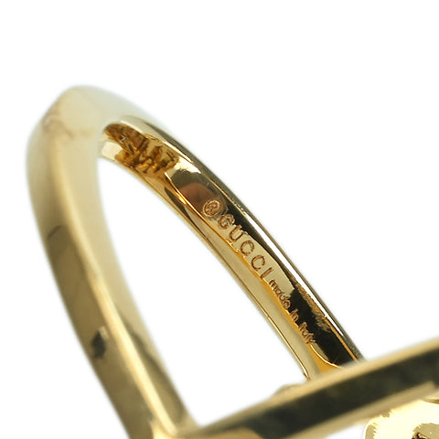 【中古】GUCCIグッチ K18YG DIAMOND RING ランニングダイヤモンドリング 4.7g #8 ONE PRICE