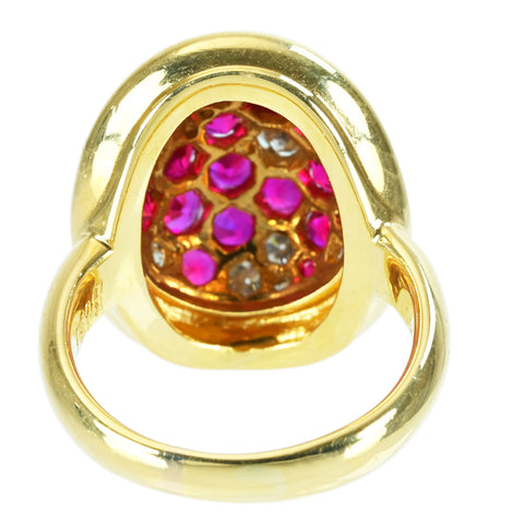 [Pre-owned] K18 RUBY Ruby Ring R1.77ct D0.82ct 12.0g #13 