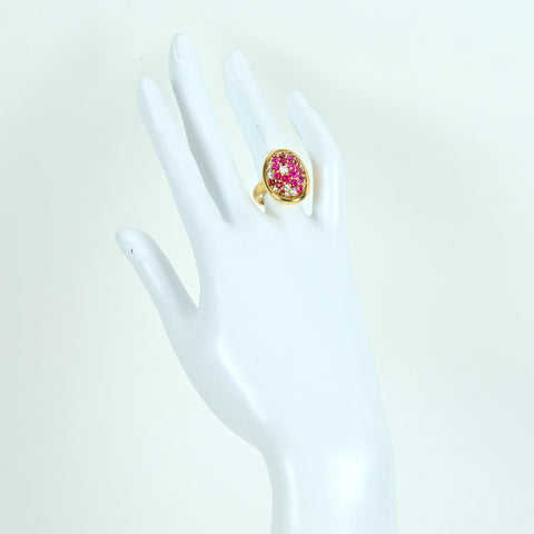 [Pre-owned] K18 RUBY Ruby Ring R1.77ct D0.82ct 12.0g #13 