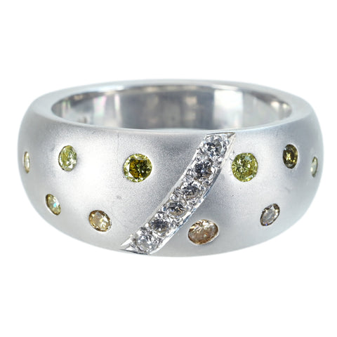 【中古】PT900 DIAMONDダイヤモンドリング D0.44ct 15.1g #14