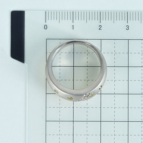 【中古】PT900 DIAMONDダイヤモンドリング D0.44ct 15.1g #14