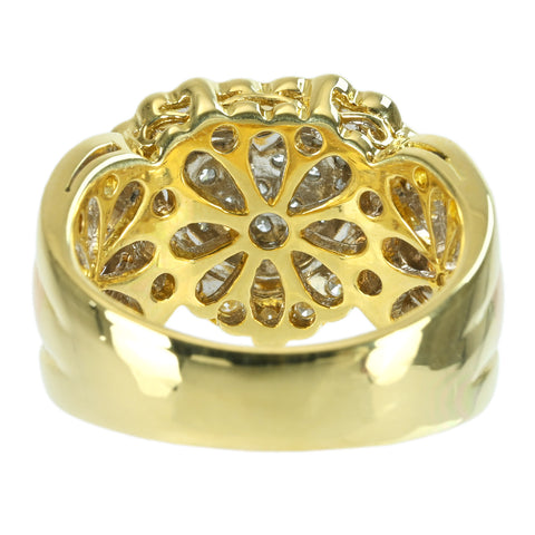 [Used] K18YG/PT900 DIAMOND RING D1.00ct 11.8g #13 