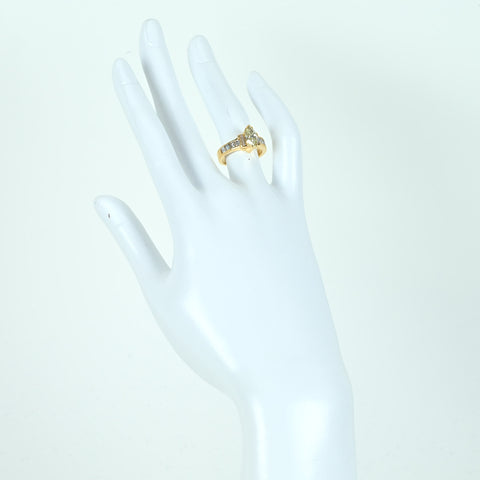 [Pre-owned] 18K Yellow Gold Diamond Ring, 1.01ct, D0.79ct, 5.7g, #10 