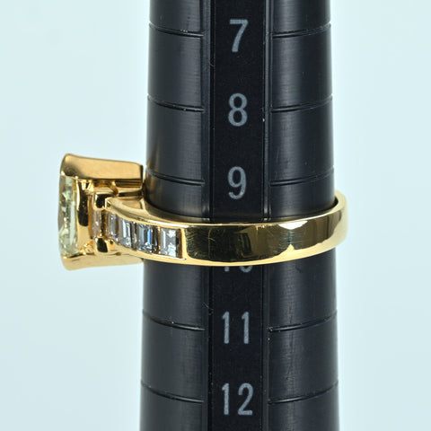 [Pre-owned] 18K Yellow Gold Diamond Ring, 1.01ct, D0.79ct, 5.7g, #10 