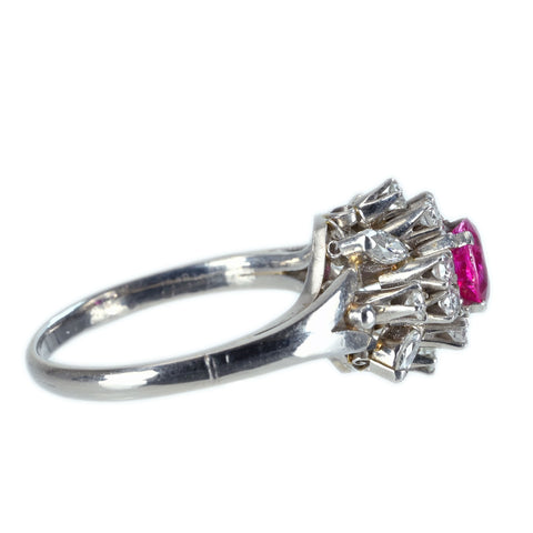 【中古】PM RUBY RING プラチナ ルビーリング R0.58ct CGLソーティング 4.5g #10.5