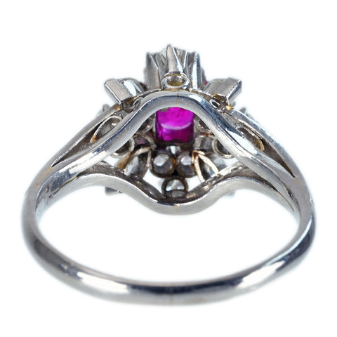 【中古】PM RUBY RING プラチナ ルビーリング R0.58ct CGLソーティング 4.5g #10.5