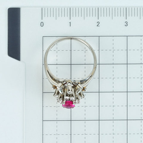 【中古】PM RUBY RING プラチナ ルビーリング R0.58ct CGLソーティング 4.5g #10.5