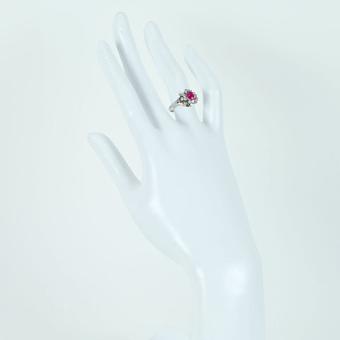 【中古】PM RUBY RING プラチナ ルビーリング R0.58ct CGLソーティング 4.5g #10.5