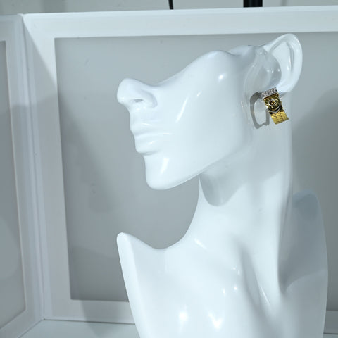 【中古】TORRINI トリー二 K18YG/WG DIAMOND EARRINGS ダイヤモンドピアス 22.9g ONE PRICE