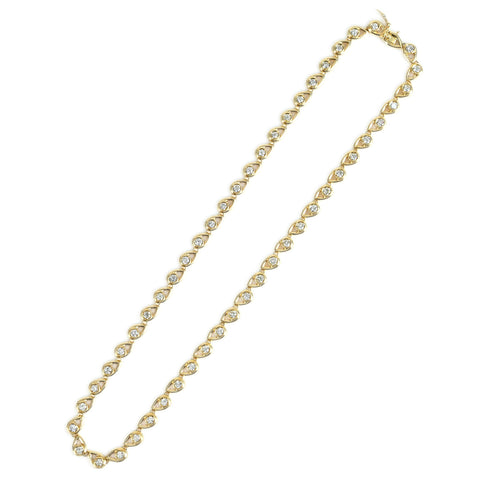 【中古】K18YG DIAMOND NECKLACE ダイヤモンドネックレス D5.02ct 35.7g