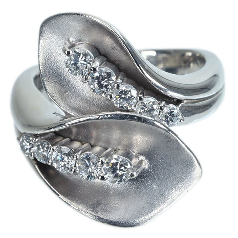 【中古】 PT900 DIAMOND RING ダイヤモンドリング D0.63ct 14.8g #12