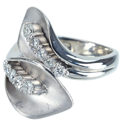 【中古】 PT900 DIAMOND RING ダイヤモンドリング D0.63ct 14.8g #12