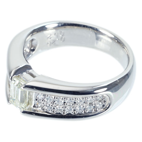 【中古】 PT900 DIAMOND RING ダイヤモンドリング 0.25ct D0.52ct 11.0g #11.5