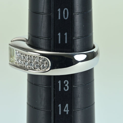 【中古】 PT900 DIAMOND RING ダイヤモンドリング 0.25ct D0.52ct 11.0g #11.5