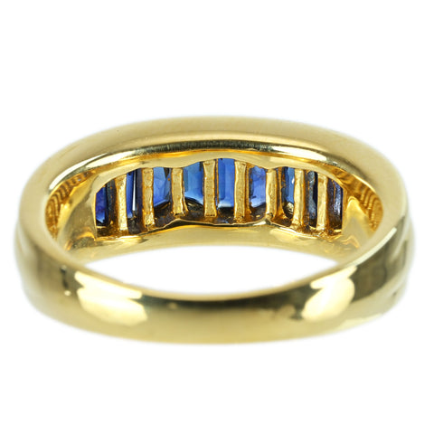 [Pre-owned] K18YG SAPPHIRE RING Sapphire ring S1.05ct 7.3g #11.5 