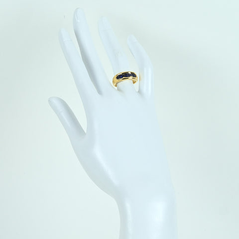 [Pre-owned] K18YG SAPPHIRE RING Sapphire ring S1.05ct 7.3g #11.5 