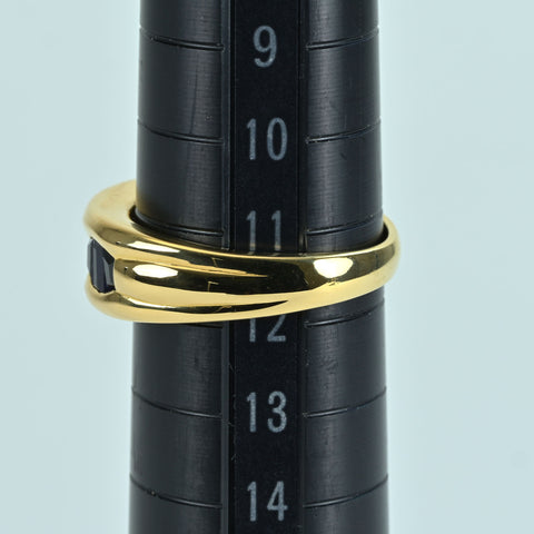 [Pre-owned] K18YG SAPPHIRE RING Sapphire ring S1.05ct 7.3g #11.5 