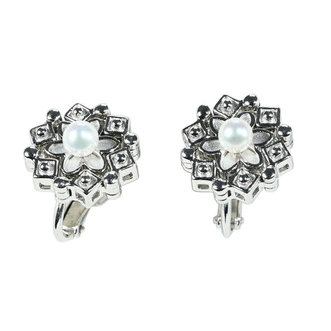 【中古】TASAKI タサキ K18WG AKOYA PEARL EARRINGS アコヤパールイヤリング 3.9mm 8.3g ONE PRICE