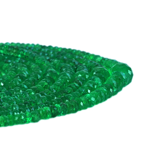 【中古】K14YG EMERALD NECKLACE エメラルド9連ネックレス 76.5g