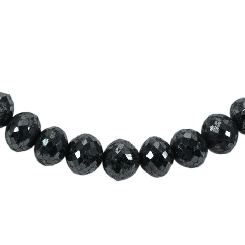 【中古】SV BLACK DIAMOND NECKLACE ブラックダイヤモンドネックレス BD337.90ct 70g