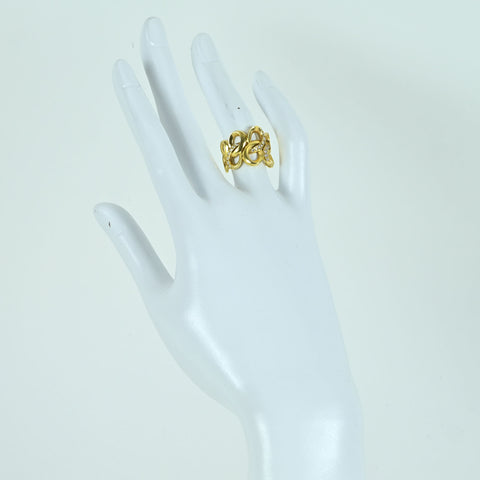【中古】K18YG DIAMOND RING ダイヤモンドリング D0.20ct 7.6g #9.5