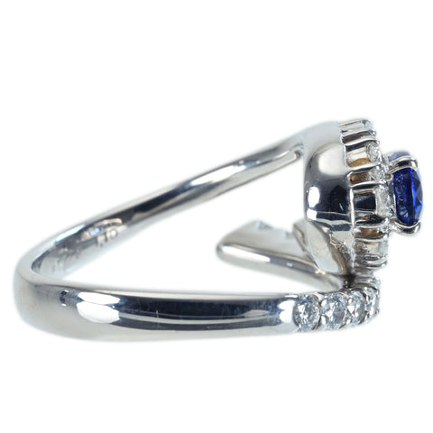 【中古】PT900 SAPPHIRE RING サファイアリング S1.178ct D1.10ct  CGLソーティング 10.7g #13
