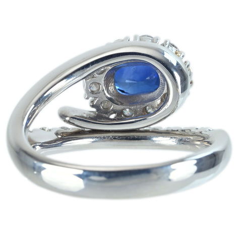 【中古】PT900 SAPPHIRE RING サファイアリング S1.178ct D1.10ct  CGLソーティング 10.7g #13
