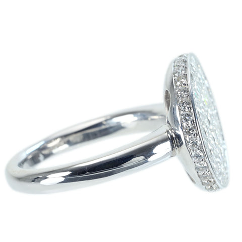 【中古】K18WG DIAMOND RING インヴィジブルセッティングダイヤモンドリング D2 47ct 7.9g #12