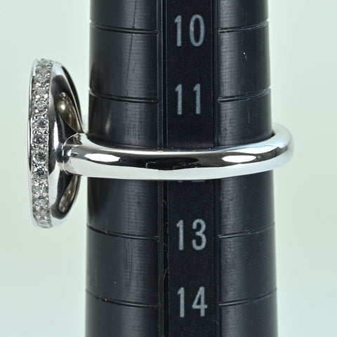 【中古】K18WG DIAMOND RING インヴィジブルセッティングダイヤモンドリング D2 47ct 7.9g #12